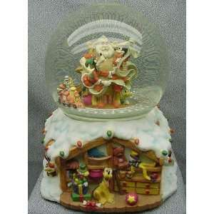   Friends with Santa Claus Musical Snowglobe By Disney