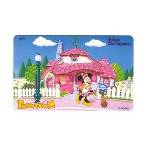  Disney Collectible Phone Card Disneys ToonTown Minnie 