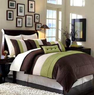 NEW Bedding SAGE GREEN BROWN VENETO Comforter Set Twin Queen King Full 