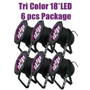   18 LED Par Can 6 pcs package DJ Stage Lighting Musical Instruments
