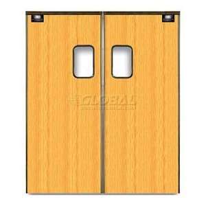  Medium Duty Service Door Double Panel Light Wood 4 X 8 