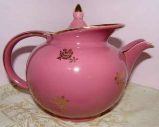 nice vintage teapot Hall Windshield Style #694 Camellia  