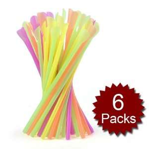  (Price/6 Packs)Drinking Spoon Straws, 8.3 long, 50 pcs 