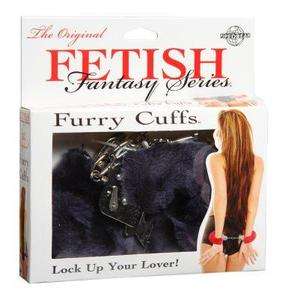   Furry Fuzzy Wrist Cuff Fur Handcuffs Restraints Halloween Costume