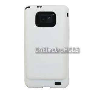   Samsung Galaxy S 2 i9100 Silicone Case Cover Extended Battery White