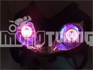 02 HONDA CBR600 F4i PROJECTION HEADLIGHT ANGEL EYES HID  