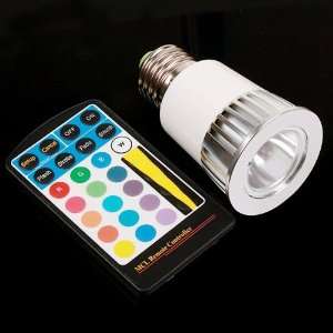  5W E27 100 240V Colorful RGB LED Bulb Light Lamp Spotlight 