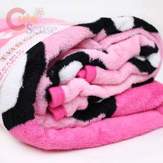 Sanrio Hello Kitty Plush Blanket Pink Flower 2