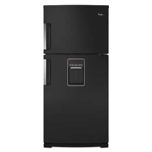  Freezer Refrigerator with Exterior Water Dispenser   Black Appliances