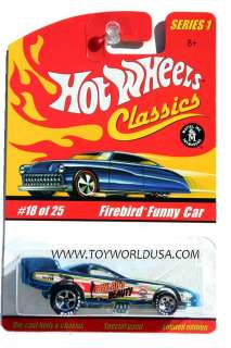 Collector # 18 Vehicle Name Firebird Funny Car Series 1 Overall 
