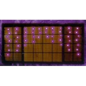 Set of 50 Purple Halloween Window Curtain Lights With Black Wire #ES65 