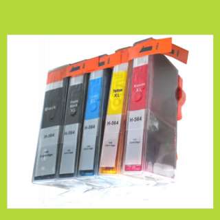 5PK NON OEM for HP 564 XL 564XL Ink Cartrige C6380 D5445 B8550 C309 no 