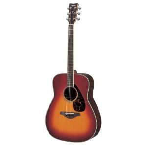  Yamaha FG730S Acoustic Guitar, Vintage Cherry Sunburst 