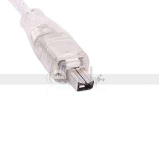   2M Crystal USB Male To Firewire iEEE 1394 4 Pin iLink Adapter Cable