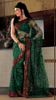 Indian Saree Bollywood Designer Bridal Wedding Sari  