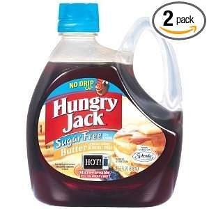Hungry Jack Sugar Free Butter Flavored Syrup, 27.6 ounce (Pack of 2)