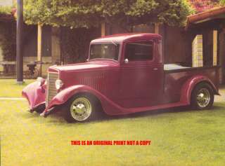 1935 International pickup rare 11 x 15 IN. truck print  