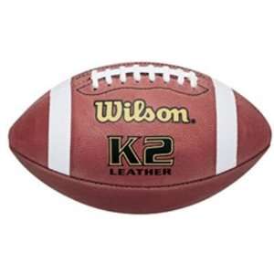  Wilson K2 Leather Pee Wee Football   Equipment   Football 