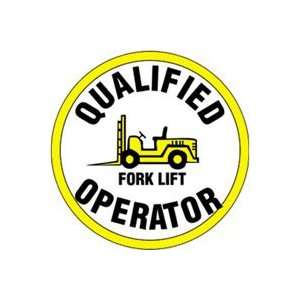 Labels QUALIFIED FORKLIFT OPERATOR W/ GRAPHIC 2 1/4 Adhesive Vinyl