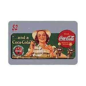    Coca Cola 95 $2. Woman At Soda Fountain Bar and a #10 of 50