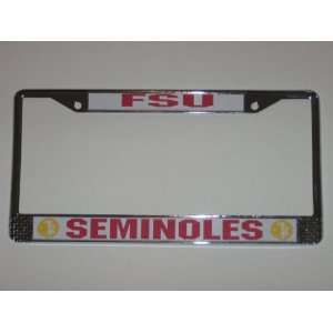  FLORIDA STATE SEMINOLES Durable Metal LICENSE PLATE FRAME 