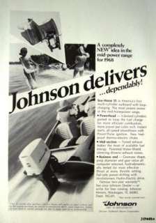 JOHNSON Sea Horse 55 Outboard Motor Advert   1968 Ad  