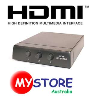 Pro 2 3 WAY HDMI SWITCHER WITH REMOTE CONTROL 1080P FULL HD 3D 