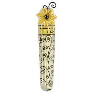  Judaica AE M8511 Glass and Stained Glass Mezuzah