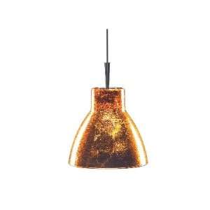  Alico Pendina Single Lamp Pendant with Gold Leaf Glass Shade 