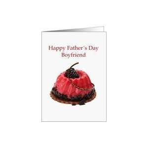  boyfriend Happy Fathers Day Red Fruitcake with chocolate 