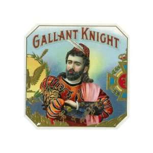 Gallant Knight Brand Cigar Outer Box Label Premium Poster Print, 32x24