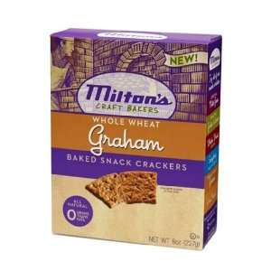 Miltons Crackers   Graham Whole Wheat, 8 Ounce (Pack of 6)  