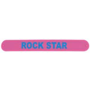 Capelli New York Silicone Snap Bracelet Rock Star Pink Combo