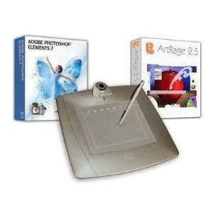  ADESSO 5.5 X 4 Graphic Tablet Bundle With Adobe Photo Shop 