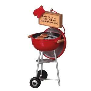  Red Kettle Grill BBQ Christmas Ornament