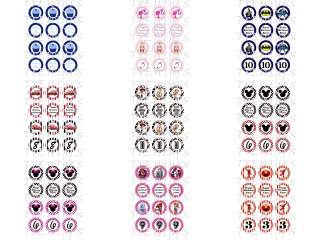 12 2 Cupcake Toppers Gift Tag Images Digital Template Sheet Printable 
