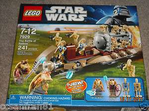 Lego Star Wars #7929 THE BATTLE OF NABOO 241 PIECES Jar Jar Binks 