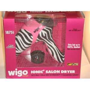  Wigo Ionic Salon Dryer 1875watt Zebra Model MM5W Beauty