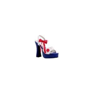 Ellie Shoes E557 RAGGEDY 6 Red, White And Blue Sandal Adult Size 6