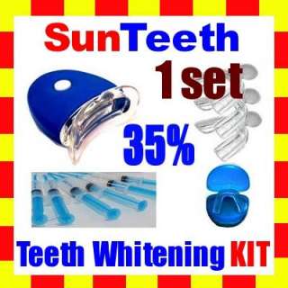 1set 35% Teeth Whitening KIT Tooth Whitener Syringe LED  