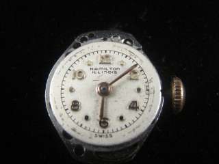 VINTAGE LADIES HAMILTON ILLINOIS 17J WRIST MOVEMENT  