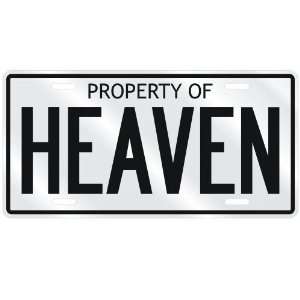  NEW  PROPERTY OF HEAVEN  LICENSE PLATE SIGN NAME