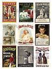 Vintage Metal Advertising Signs Collage Sheets A157