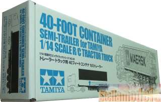 56326 TAMIYA 1/14 40 Foot MAERSK Container Semi Trailer  