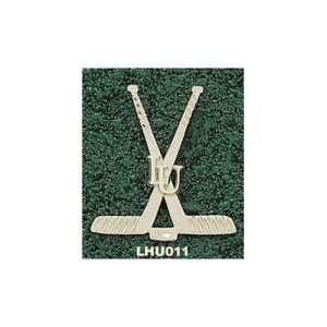  Lehigh University LU Hockey Sticks Pendant (Gold Plated 