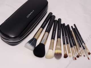 Professional Makeup brush Set 12Pcs+Leather Pouch Set.  