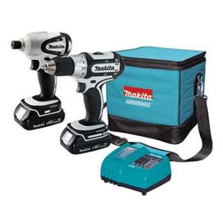 Makita 18V Cordless Lithium Ion Compact 2 Piece Combo Kit