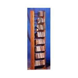   Wood Shed Solid Oak Dowel Space Saver CD Rack TWS 804