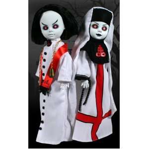 Living Dead dolls Sinister Minister & Bad Habit White 