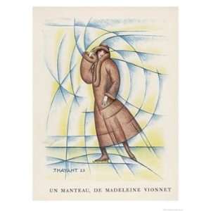  Three Quarter Length Brown Coat by Madeleine Vionnet with 